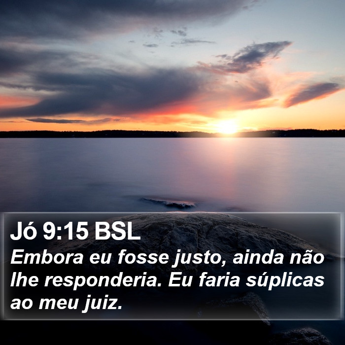 Jó 9:15 BSL Bible Study