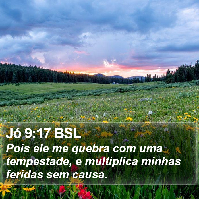 Jó 9:17 BSL Bible Study