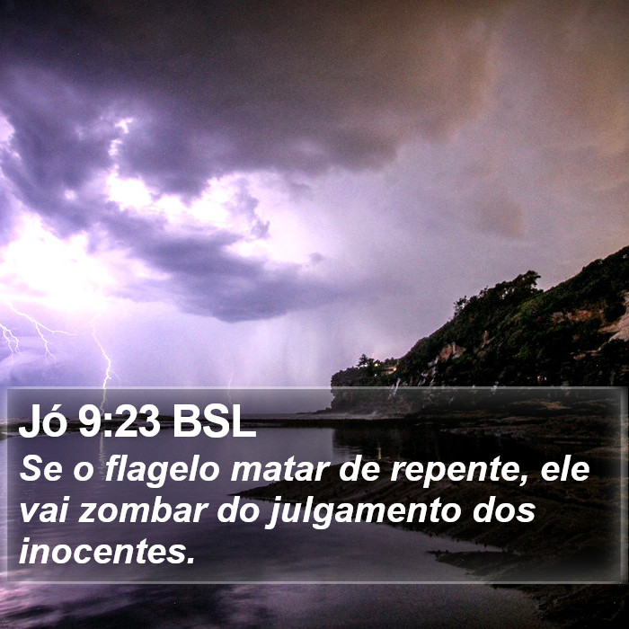 Jó 9:23 BSL Bible Study