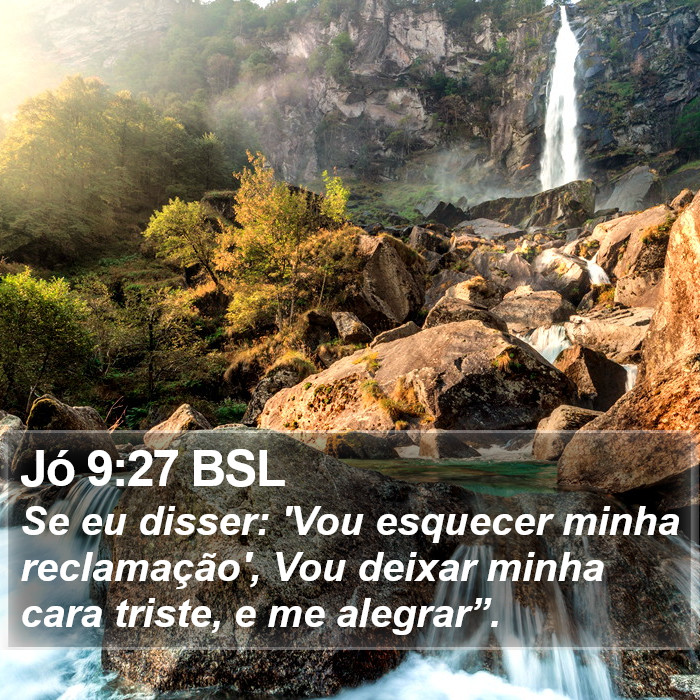 Jó 9:27 BSL Bible Study