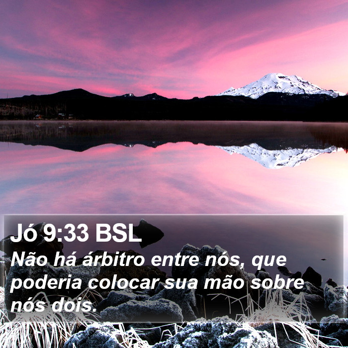 Jó 9:33 BSL Bible Study
