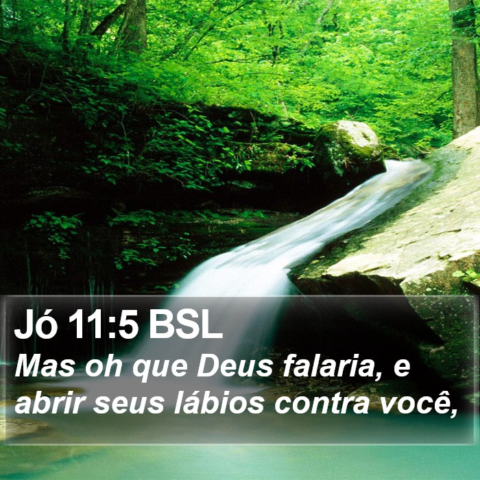 Jó 11:5 BSL Bible Study