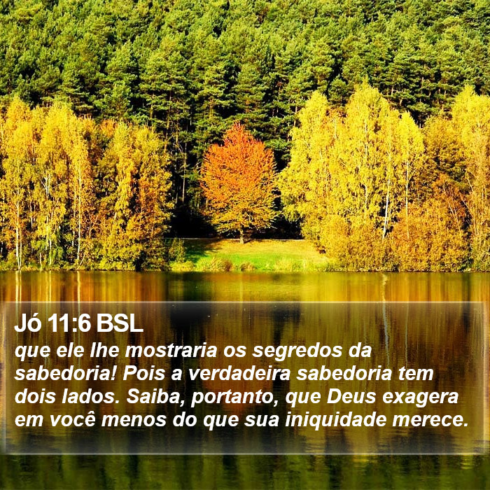 Jó 11:6 BSL Bible Study