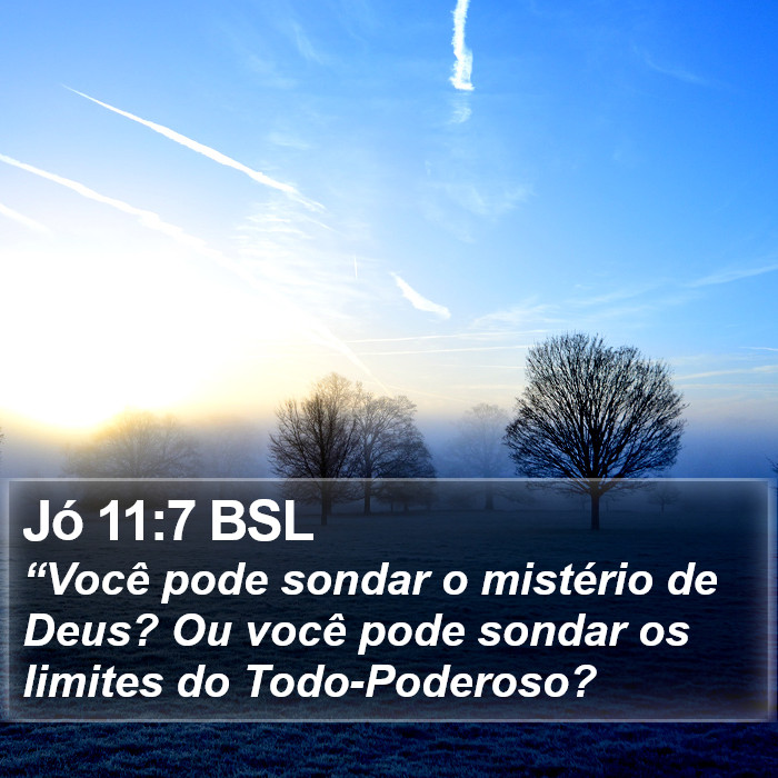 Jó 11:7 BSL Bible Study