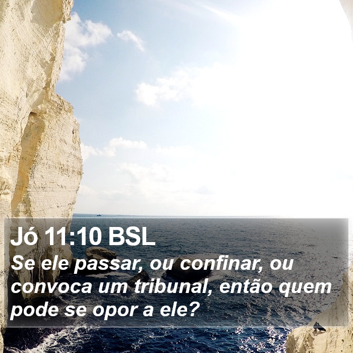 Jó 11:10 BSL Bible Study