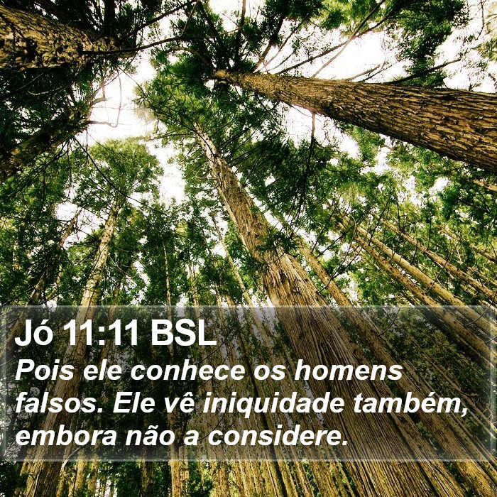 Jó 11:11 BSL Bible Study