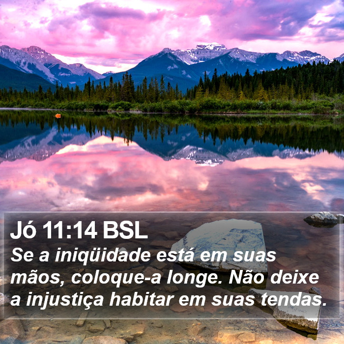 Jó 11:14 BSL Bible Study