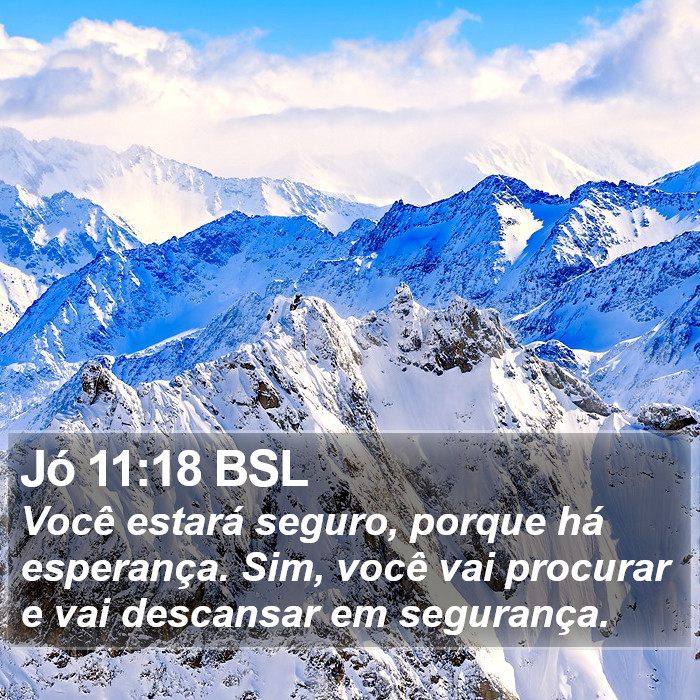 Jó 11:18 BSL Bible Study