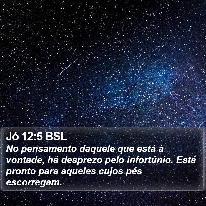 Jó 12:5 BSL Bible Study