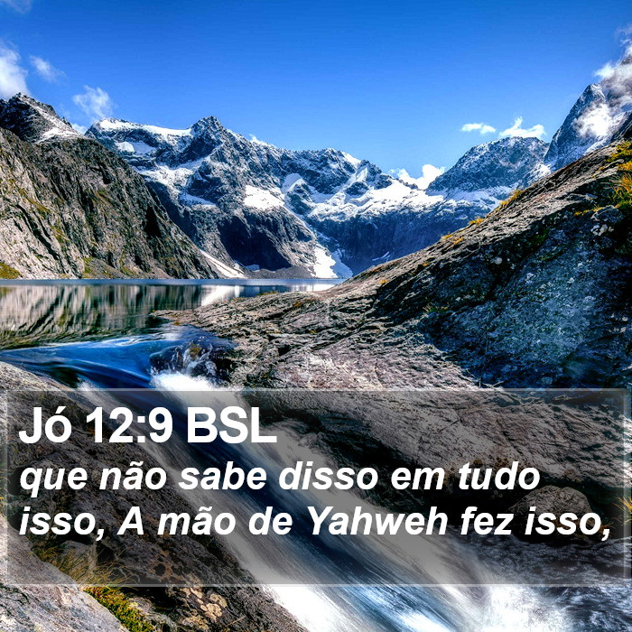 Jó 12:9 BSL Bible Study