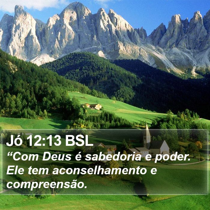 Jó 12:13 BSL Bible Study