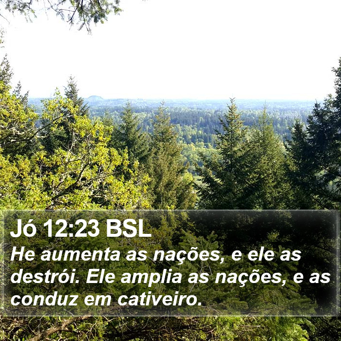 Jó 12:23 BSL Bible Study