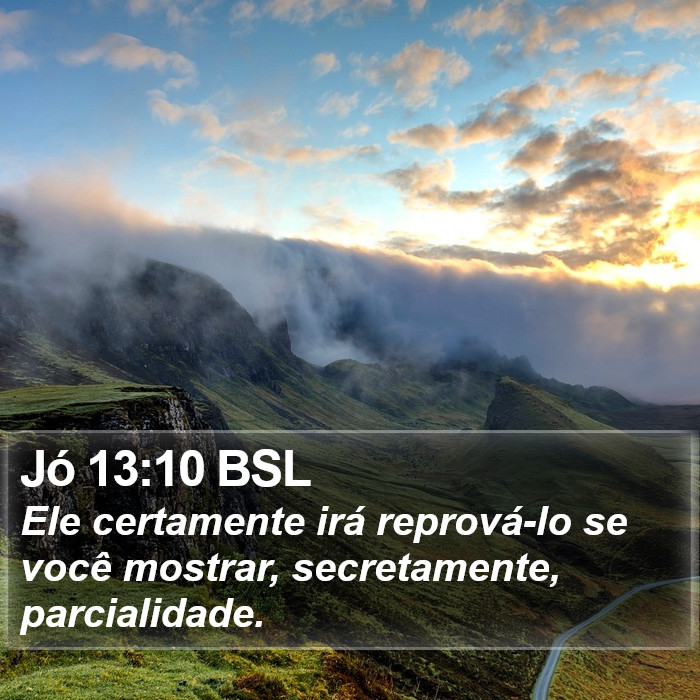 Jó 13:10 BSL Bible Study