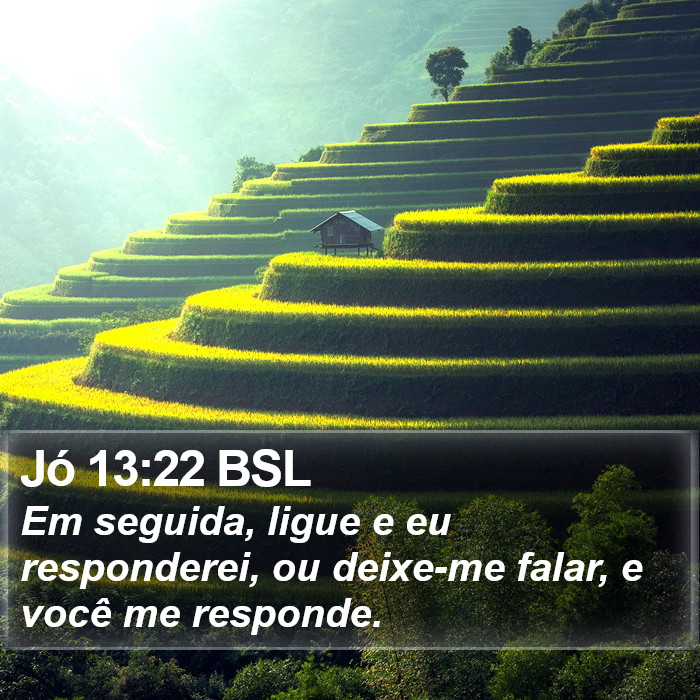 Jó 13:22 BSL Bible Study