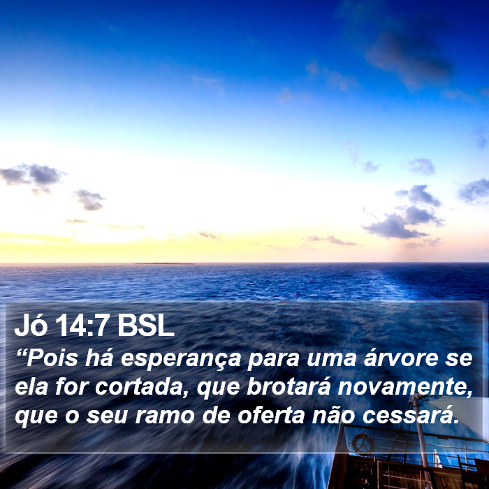 Jó 14:7 BSL Bible Study