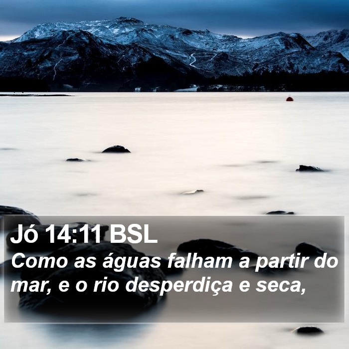 Jó 14:11 BSL Bible Study