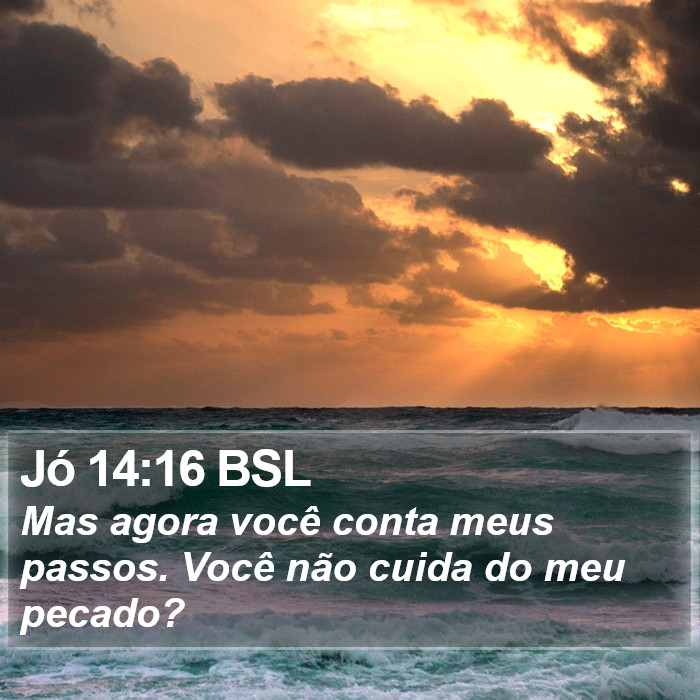 Jó 14:16 BSL Bible Study