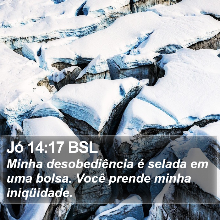 Jó 14:17 BSL Bible Study