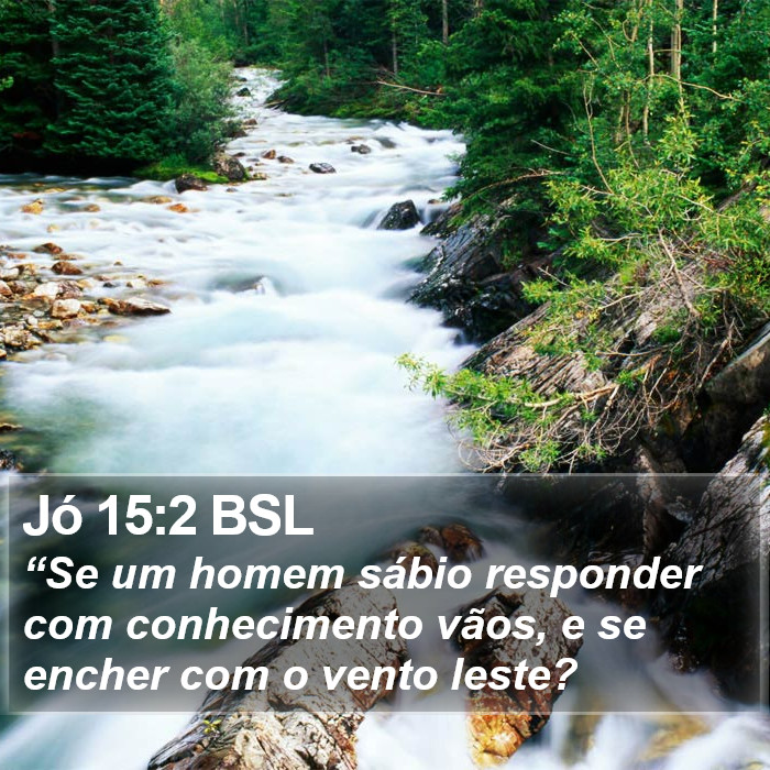 Jó 15:2 BSL Bible Study