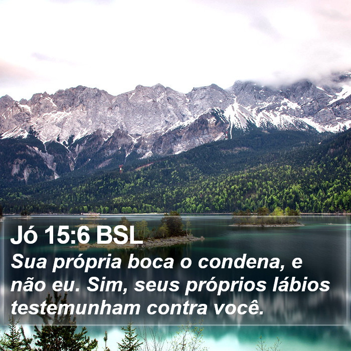 Jó 15:6 BSL Bible Study