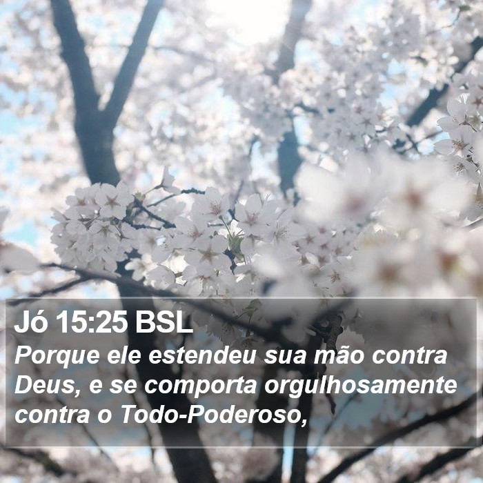 Jó 15:25 BSL Bible Study