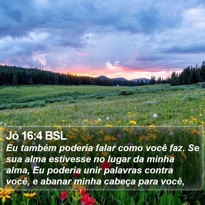 Jó 16:4 BSL Bible Study