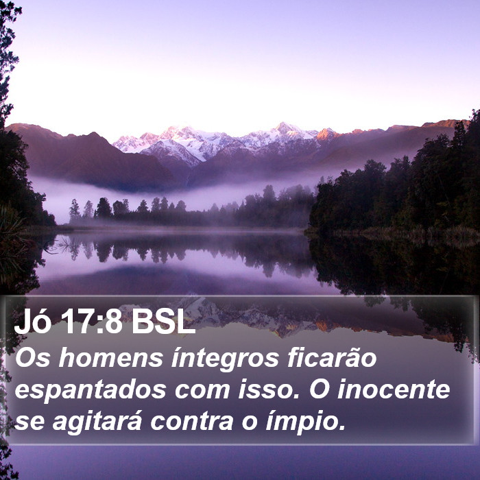 Jó 17:8 BSL Bible Study