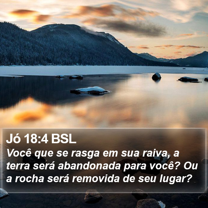 Jó 18:4 BSL Bible Study