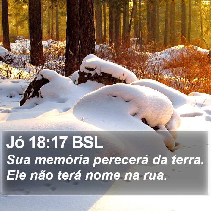 Jó 18:17 BSL Bible Study