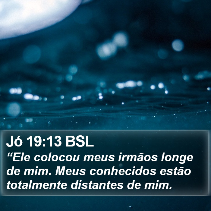 Jó 19:13 BSL Bible Study