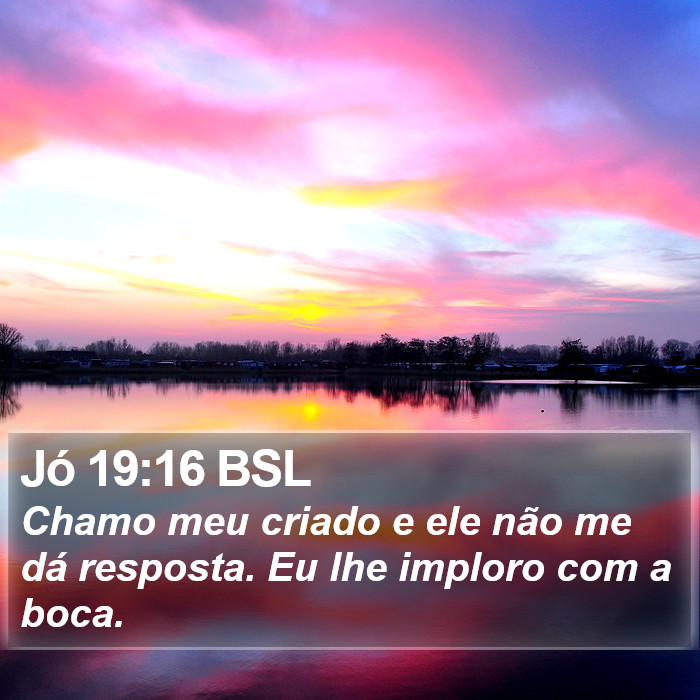Jó 19:16 BSL Bible Study
