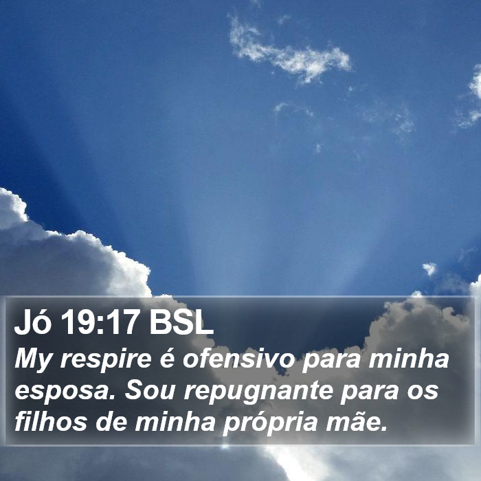 Jó 19:17 BSL Bible Study