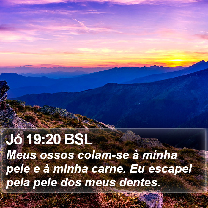 Jó 19:20 BSL Bible Study