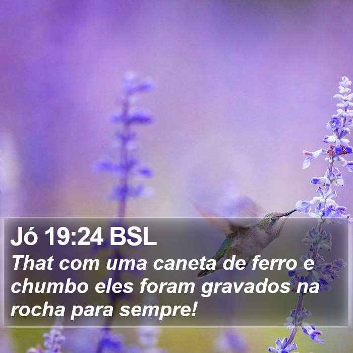 Jó 19:24 BSL Bible Study
