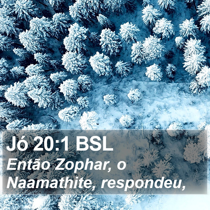 Jó 20:1 BSL Bible Study