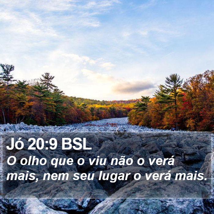 Jó 20:9 BSL Bible Study