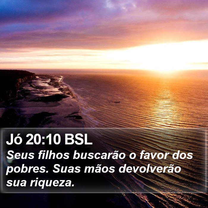 Jó 20:10 BSL Bible Study