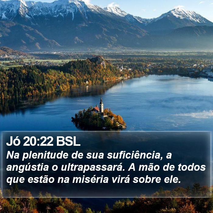 Jó 20:22 BSL Bible Study