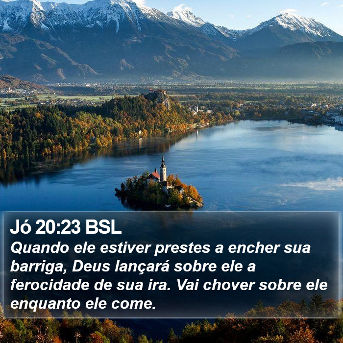 Jó 20:23 BSL Bible Study