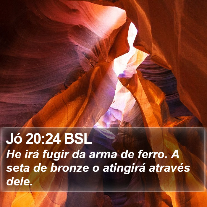 Jó 20:24 BSL Bible Study