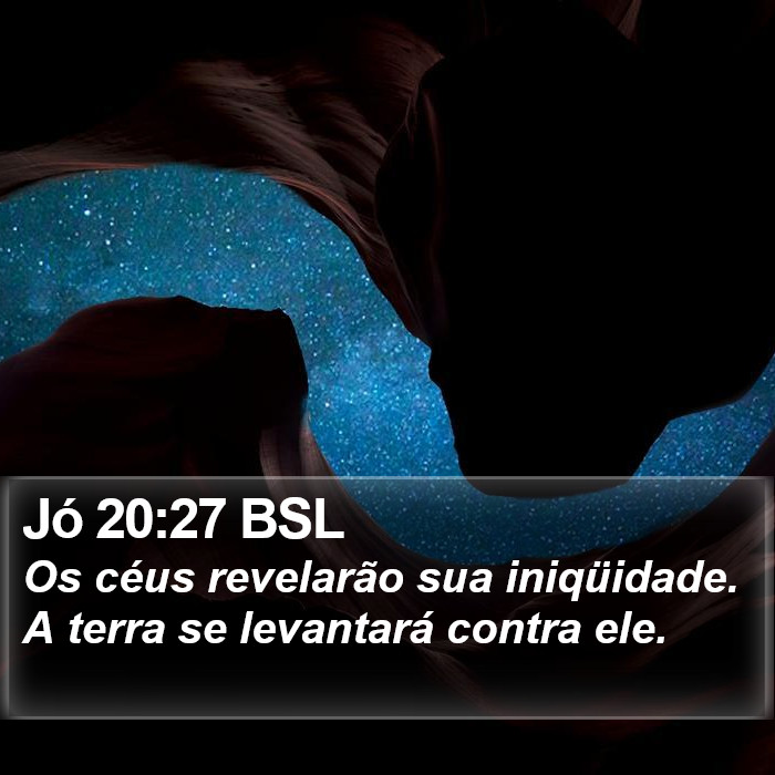 Jó 20:27 BSL Bible Study