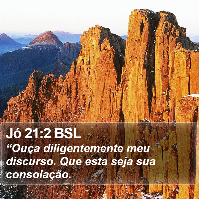 Jó 21:2 BSL Bible Study