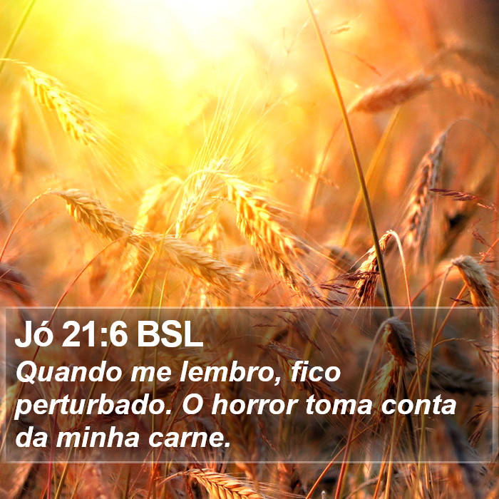 Jó 21:6 BSL Bible Study