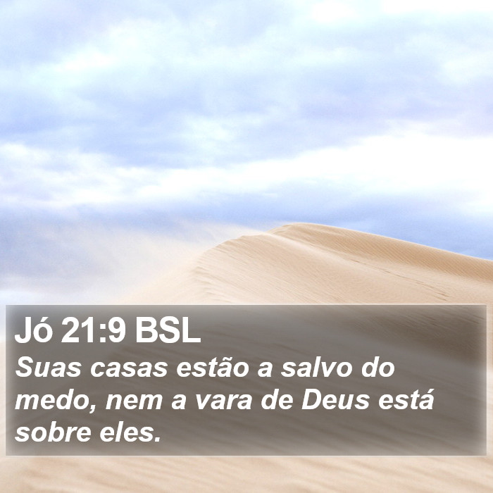 Jó 21:9 BSL Bible Study