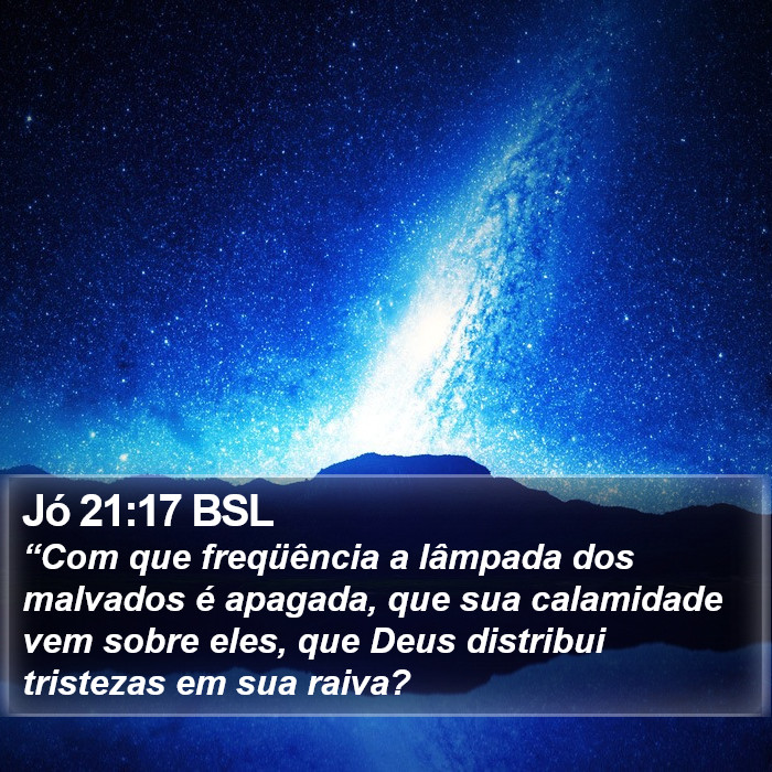 Jó 21:17 BSL Bible Study