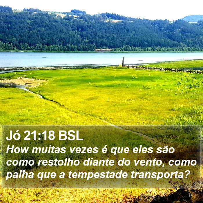 Jó 21:18 BSL Bible Study