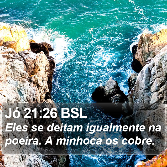 Jó 21:26 BSL Bible Study