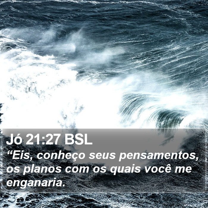 Jó 21:27 BSL Bible Study