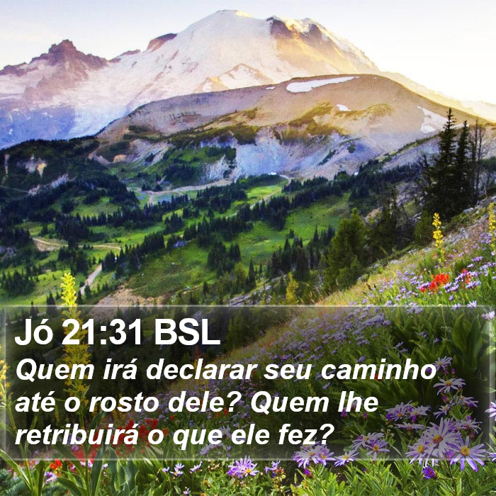 Jó 21:31 BSL Bible Study