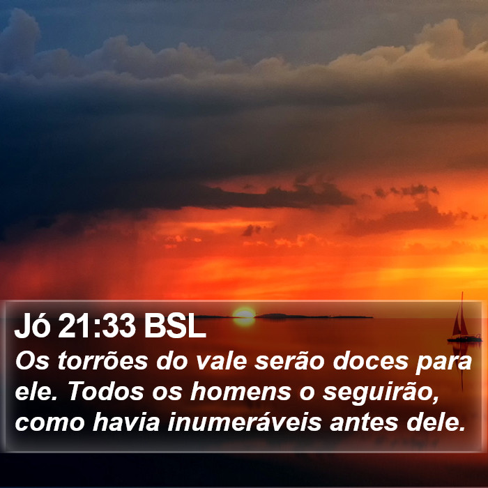 Jó 21:33 BSL Bible Study